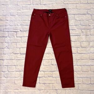 Celebrity Pink Jaden High Rise Skinny Jeans Dark Red Burgundy Size 15/32 Short
